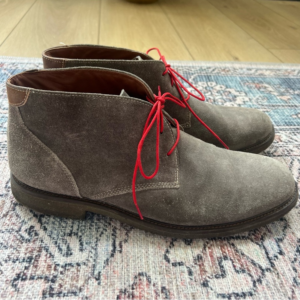 Johnston & Murphy Suede Chukka Lace Up Ankle Boots 25-1567 Mens Size 11